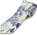 Cotton Floral Skinny Tie Men