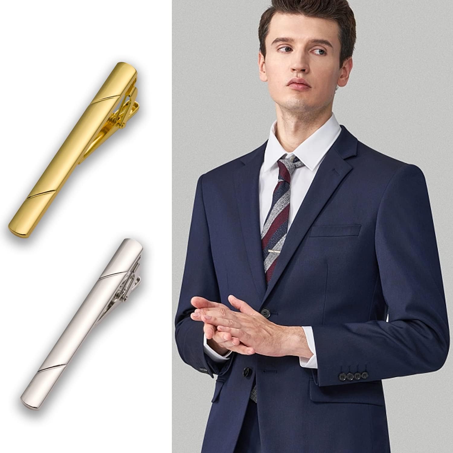 4PCS Men's Tie Clip Set