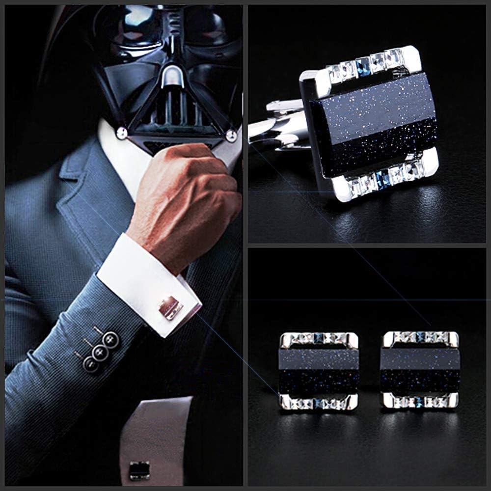 Galaxy Cufflinks and Tie Clip Set
