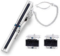 Galaxy Cufflinks and Tie Clip Set