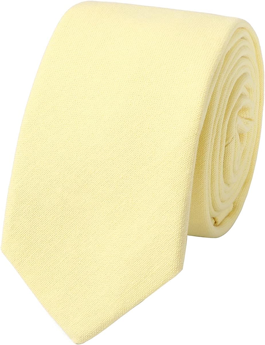 Men's Cotton Stripe Slim Tie