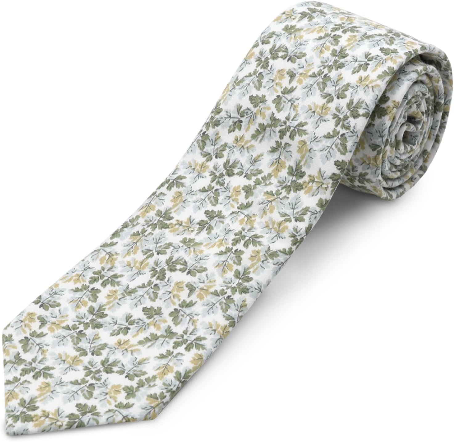 Cotton Floral Skinny Tie Men