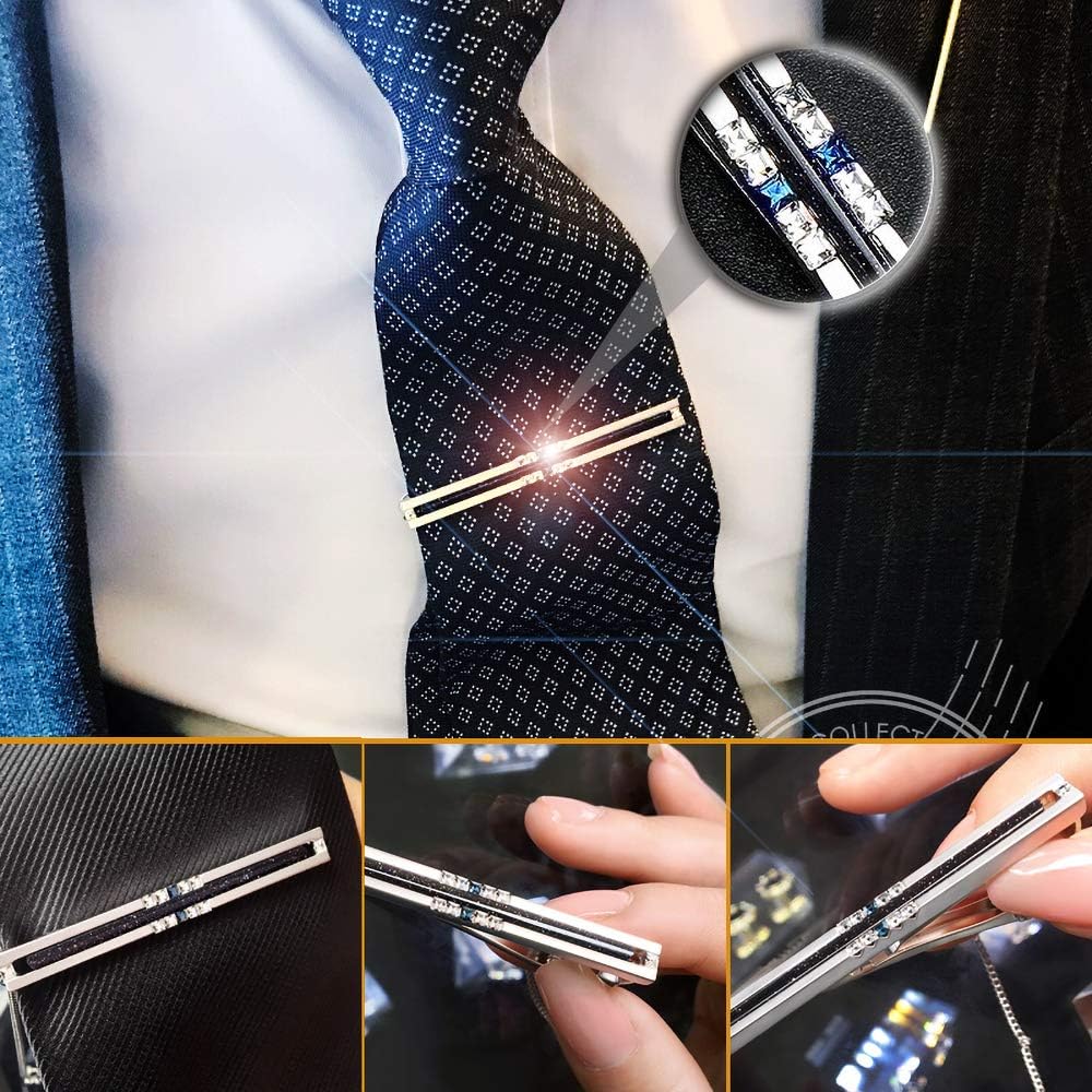Galaxy Cufflinks and Tie Clip Set