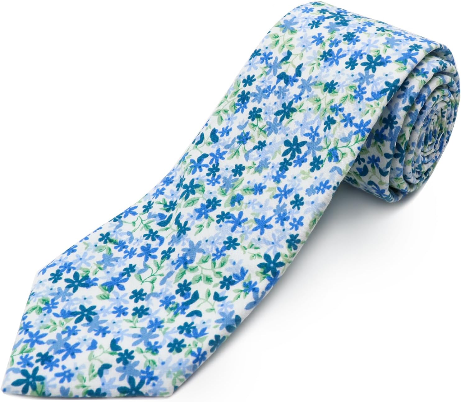 Cotton Floral Skinny Tie Men