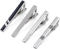 Silver Tie Clip Set for Men