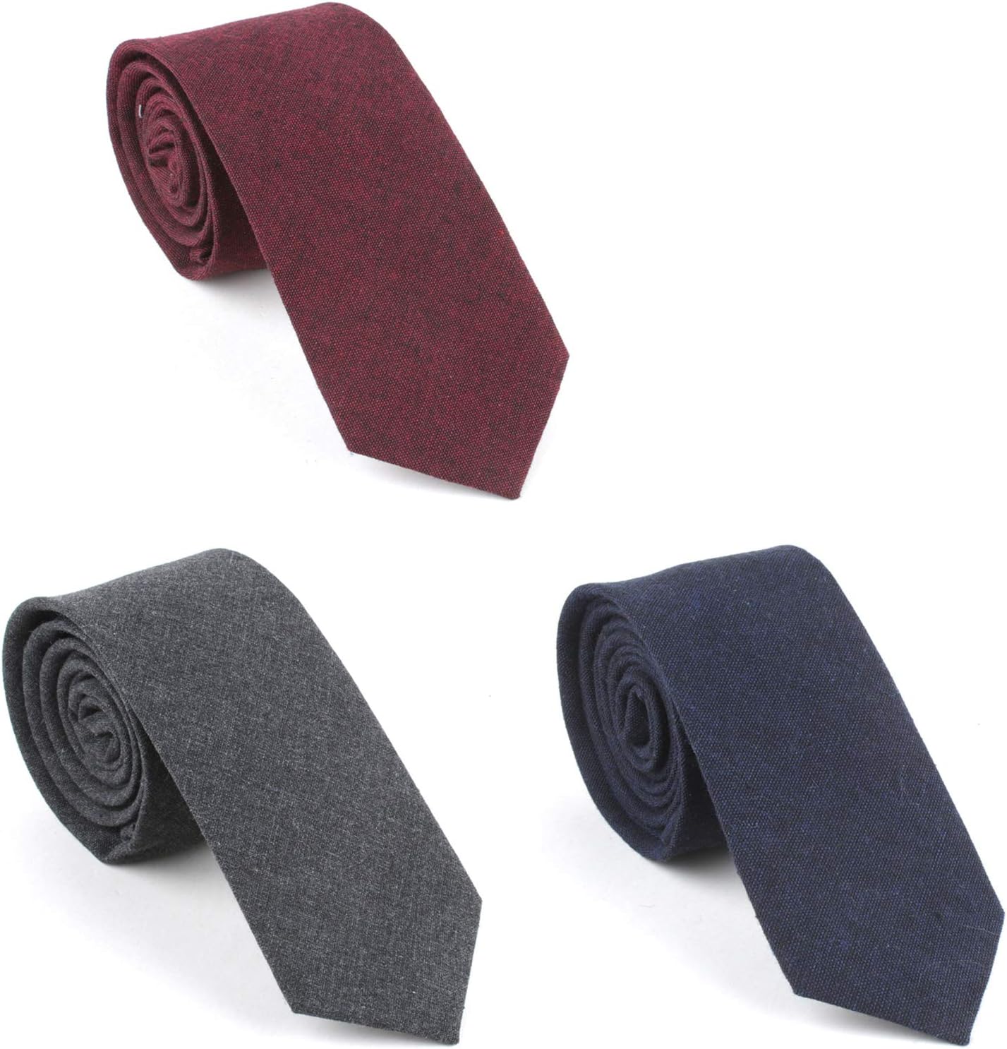 Men's Cotton Stripe Slim Tie