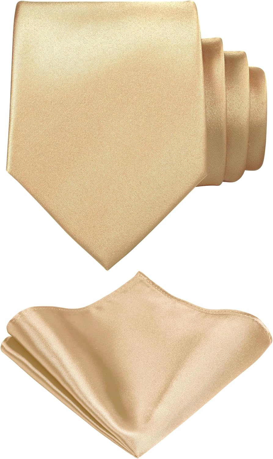 Satin Necktie and Pocket Square Set