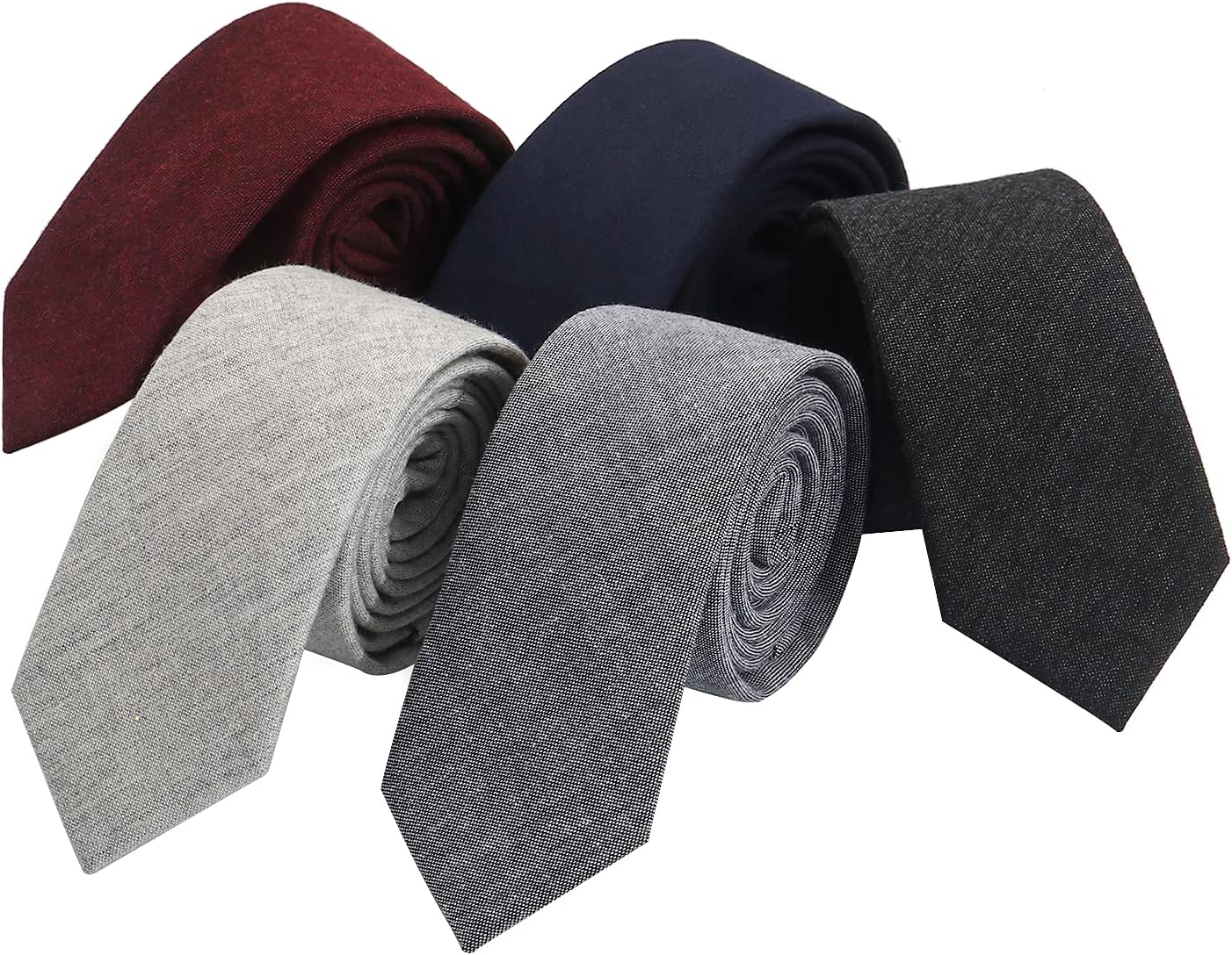 Men's Cotton Stripe Slim Tie