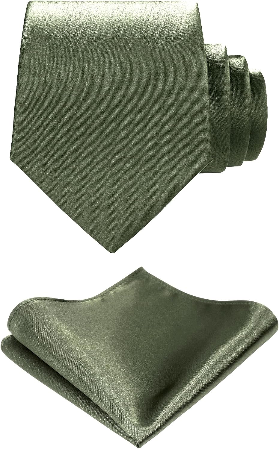 Satin Necktie and Pocket Square Set