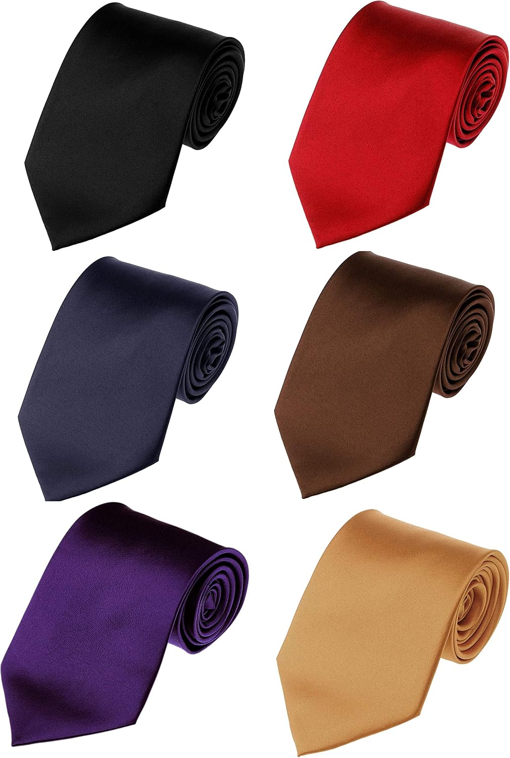 6PCS Woven Silk Necktie Set