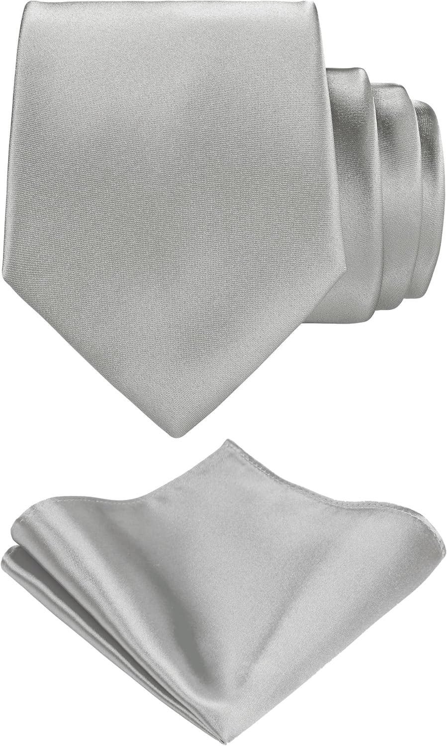 Satin Necktie and Pocket Square Set