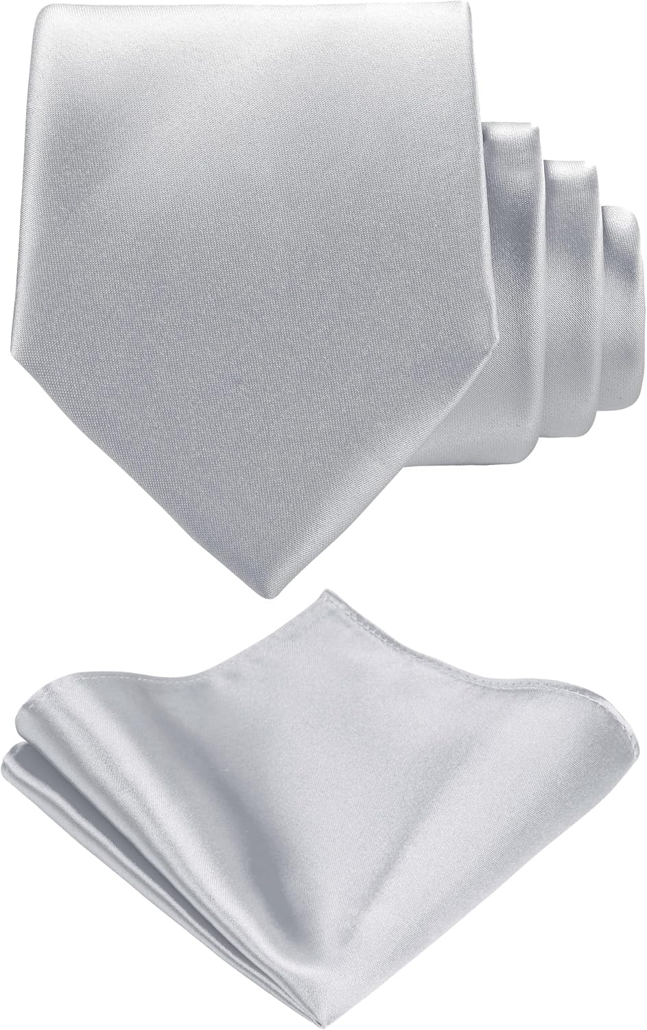 Satin Necktie and Pocket Square Set